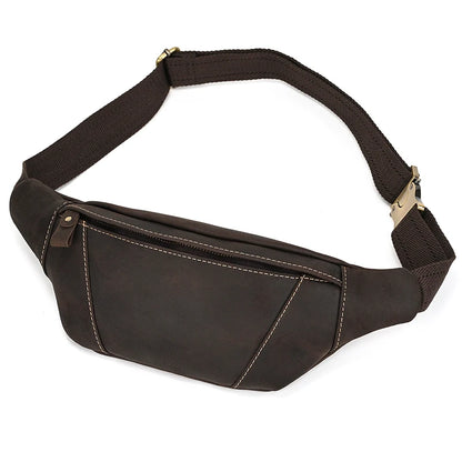 Leather Waist Pack for Motorcyclists