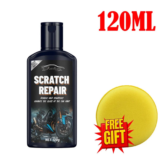 Kit de réparation des rayures et de polissage 120 ml – Pâte pour éliminer les tourbillons sur motos et voitures