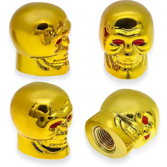 4Pcs Skull Valve Stem Caps 