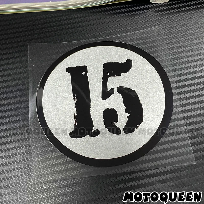 Cafe Racer Number Decals
