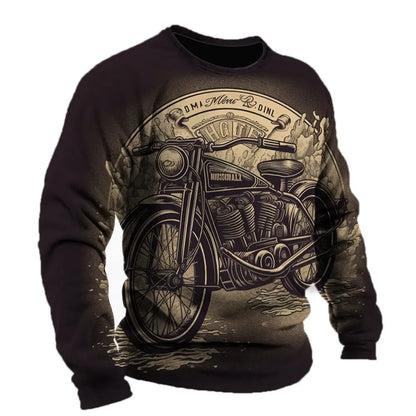Motorcycle Vintage Long Sleeve Shirt 