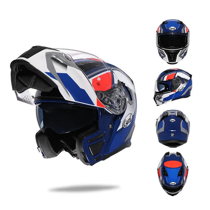 Flip Up Helmet – Premium Dual Visor 