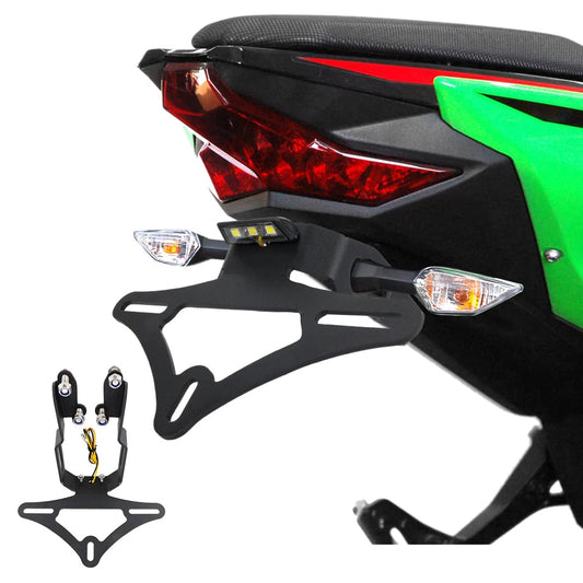 Plate Holder With Turn Signal Lights 