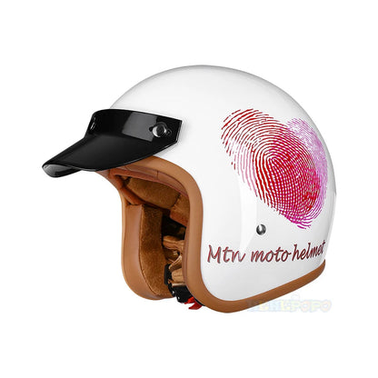 Retro Motorcycle Helmet – Classic Design 