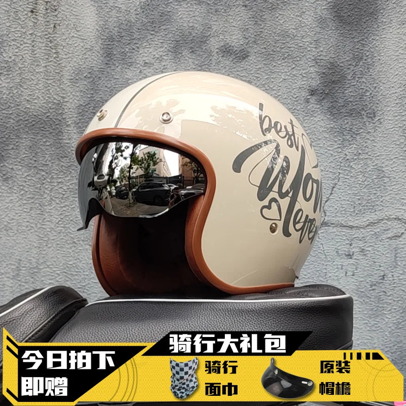 Open Face Half Motorcycle Helmet 