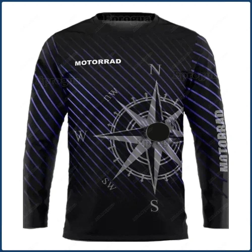 Camiseta con estampado completo Motorrad Compass