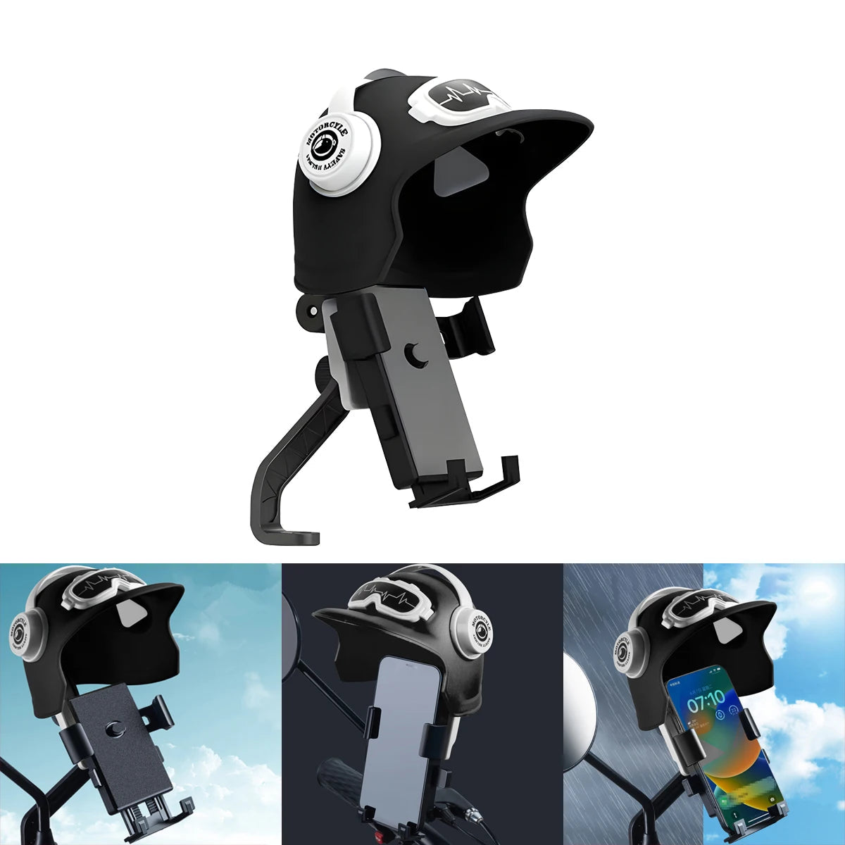 Mini Helmet Rider Mobile Phone Holder 