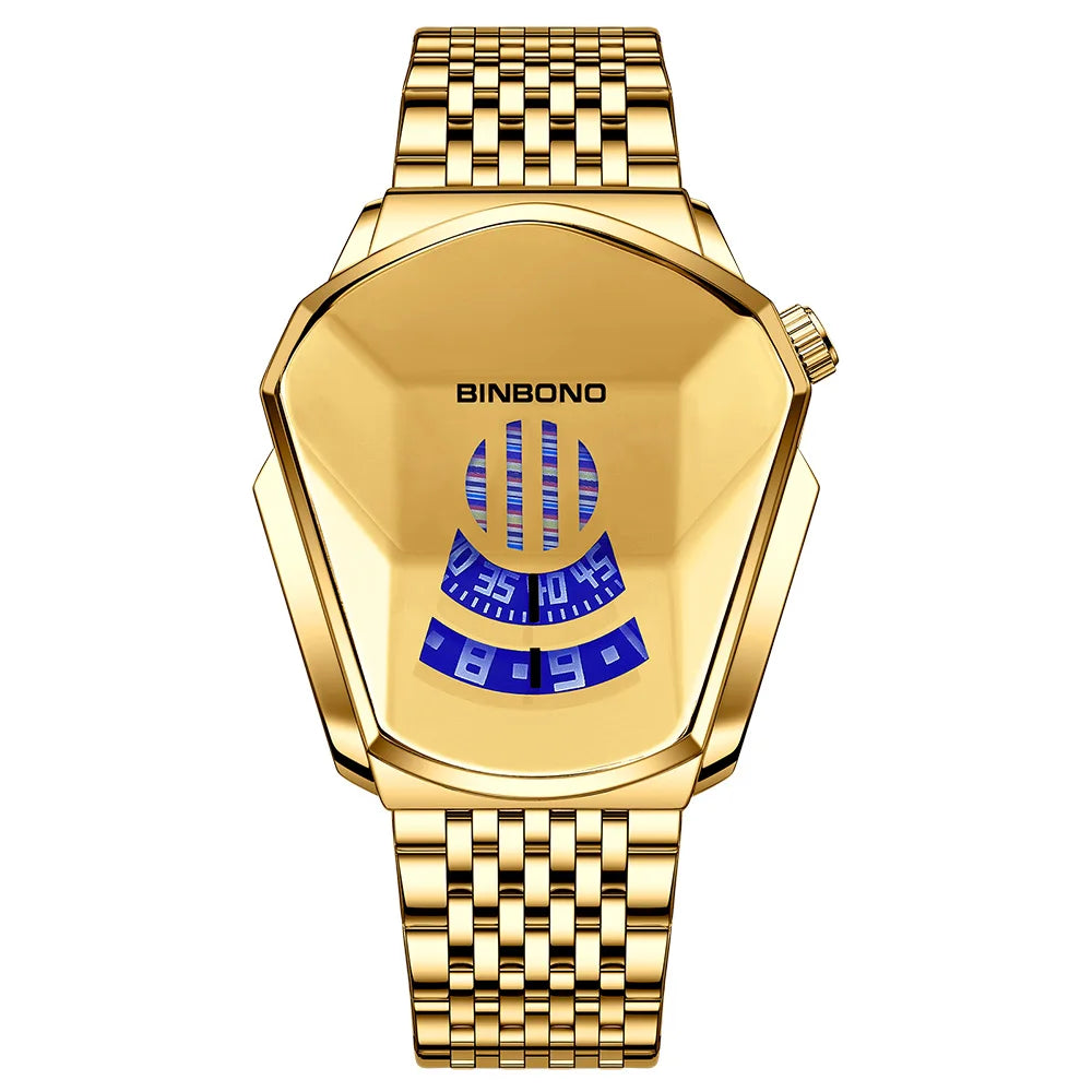 Geometric Shield Luxury Watch