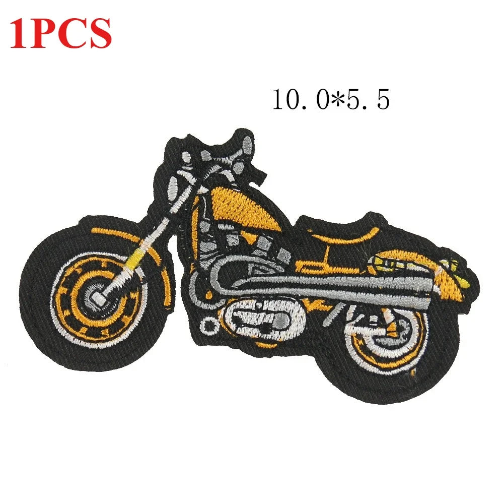 Retro Motorcycle Patches for Vest