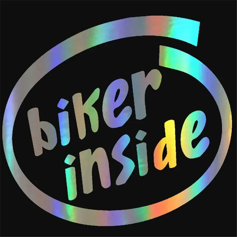 Pack d’autocollants holographiques de motard