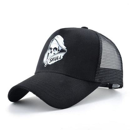 Skull Summer Cap for Motorcyclist 