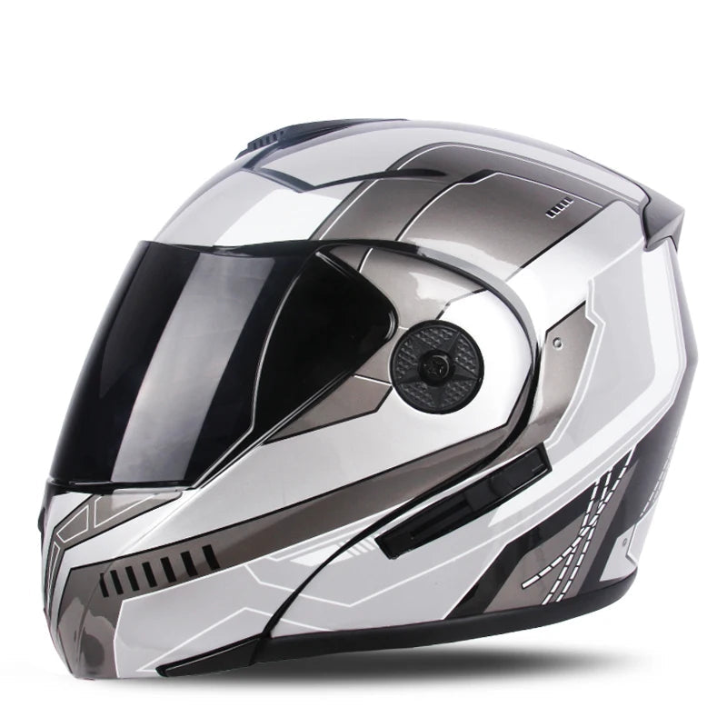 Racing Motobiker Flip-Up Helmet 
