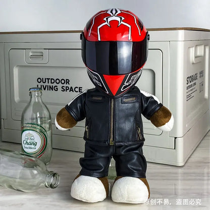 Motorcycle Bear Helmet Decor