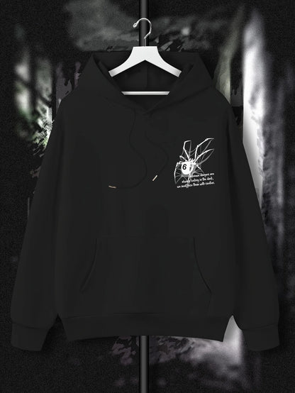 Spider Print Trendy Hooded 