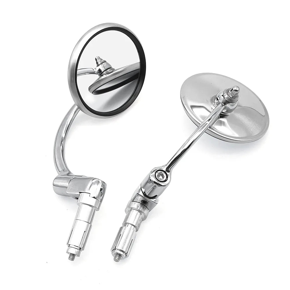 Motorcycle Chrome Aluminum Rear View Mirror 