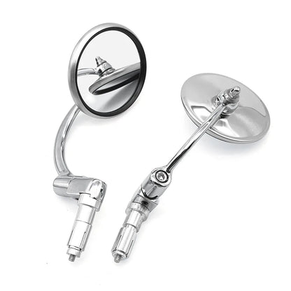 Motorcycle Chrome Aluminum Rear View Mirror 