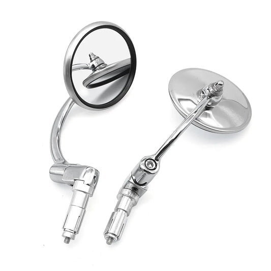 Motorcycle Chrome Aluminum Rear View Mirror 