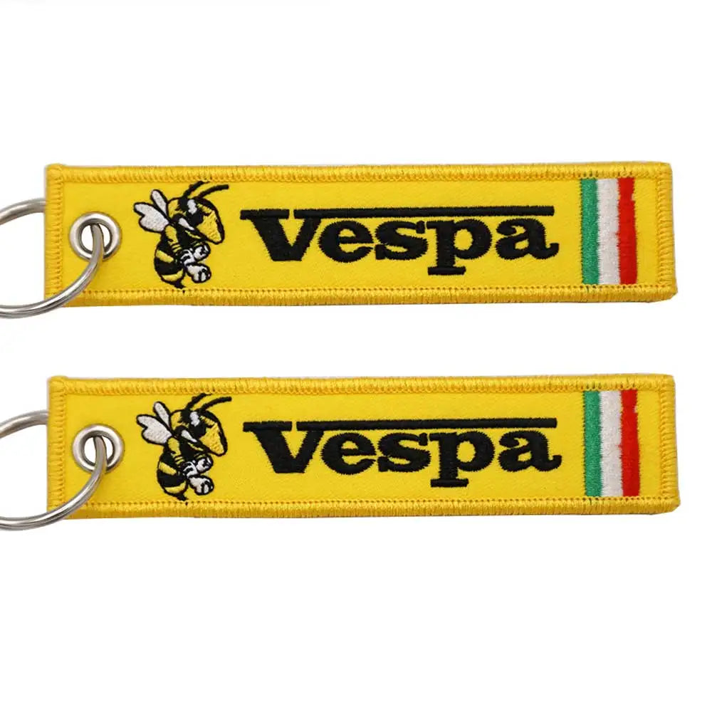 Vespa Tag Keychain 