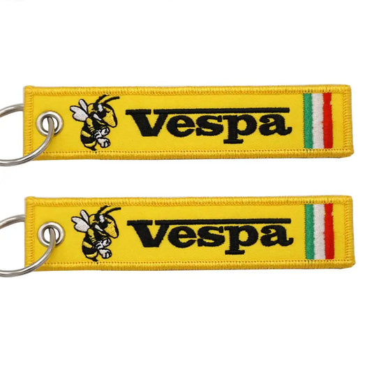 Vespa Tag Keychain 