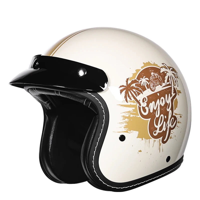 Casco de moto semiabierto 