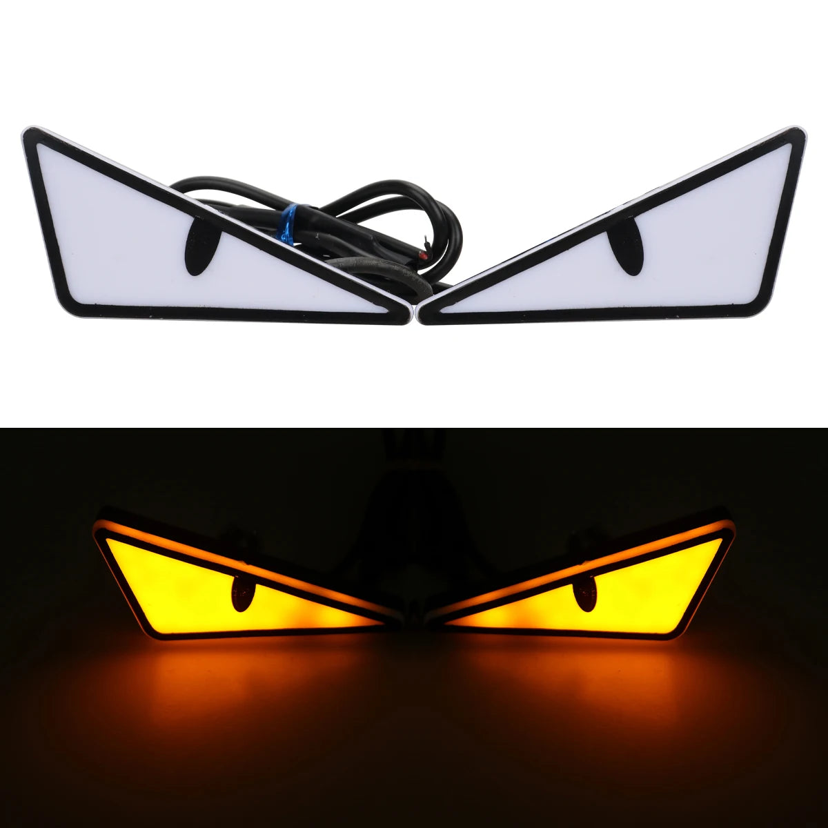 2Pcs Motorcycle LED Demon Eye 