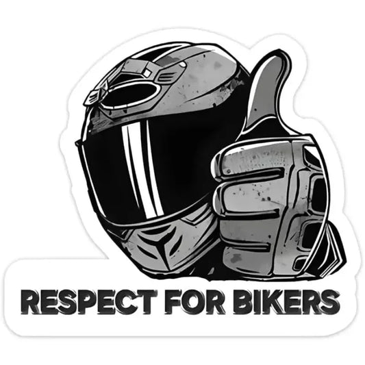 สติ๊กเกอร์เคารพมอเตอร์ไซค์ Bikers