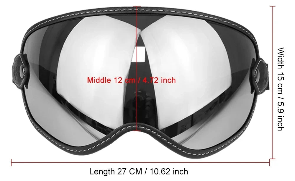 Ajuste de lente de visera de burbuja retro 