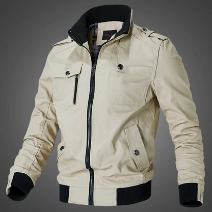 Autumn Bomber Jacket Men 