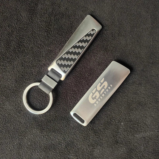 GS Carbon Fiber Alloy Keychain 