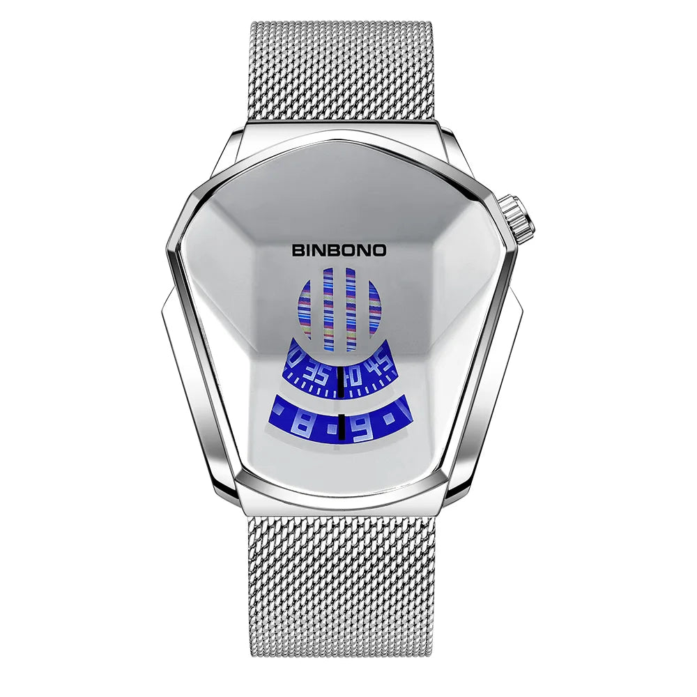 Geometric Shield Luxury Watch