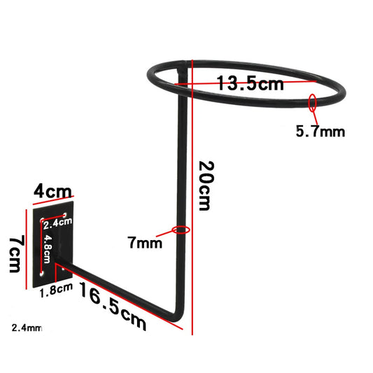 Motorcycle Helmet Metal Wall Mount