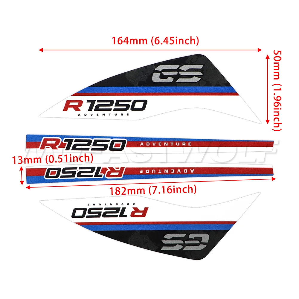 Kit di decalcomanie per paramani GS Super Adventure
