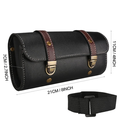 Motorcycle Saddlebags PU Leather Front 