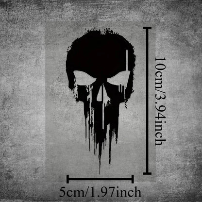 Skull Sticker Motorcyclist 