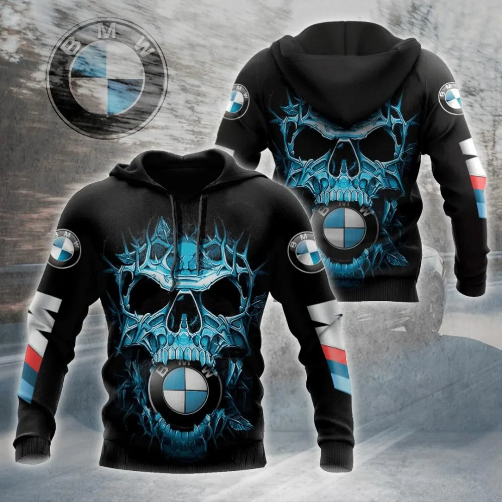 Motorradfahrer Kapuzenpullover Mann