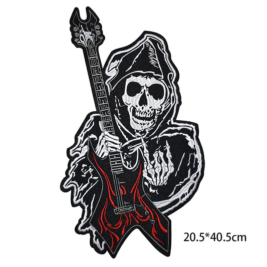 Skull Embroidery Patches DIY 
