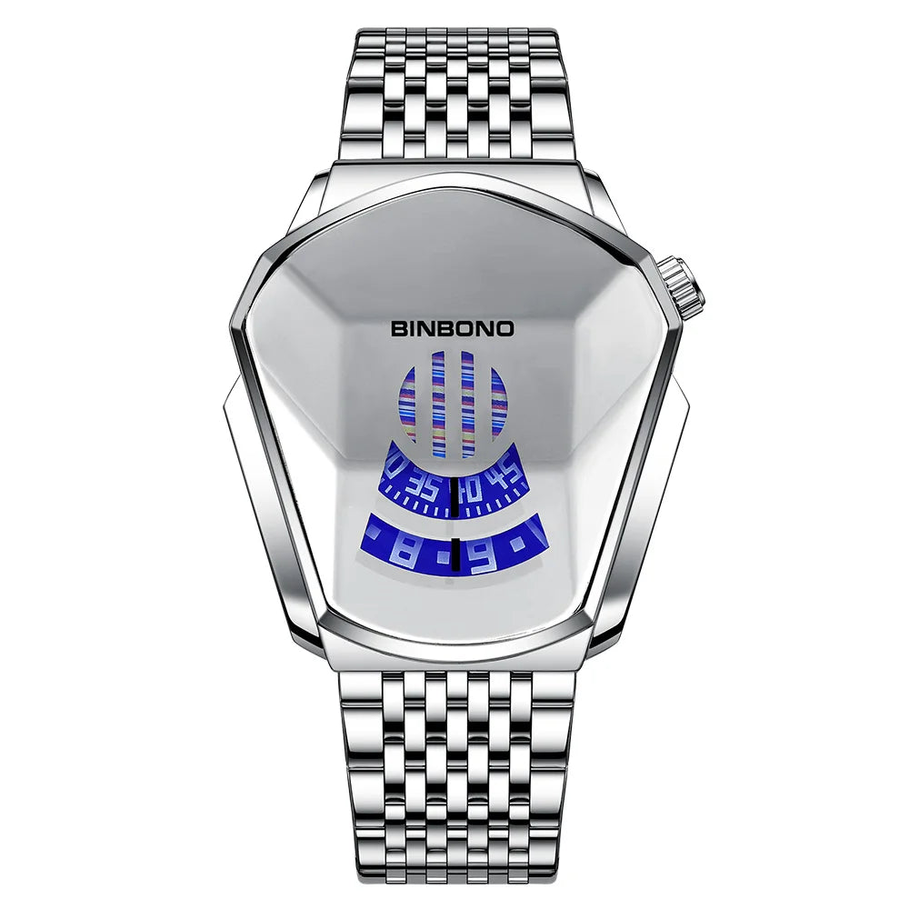 Geometric Shield Luxury Watch