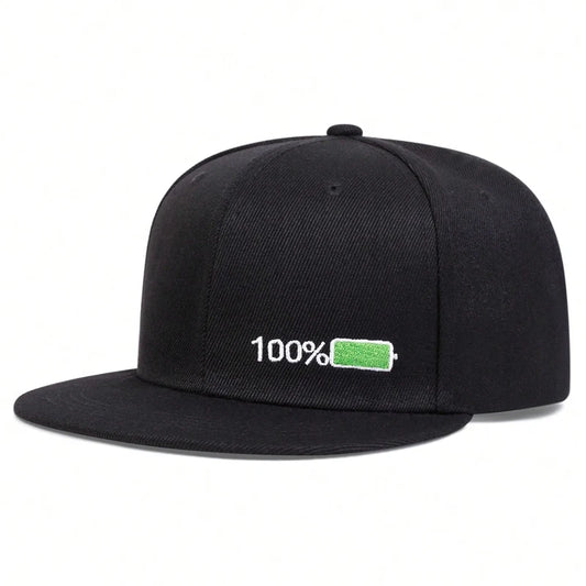Battery Embroidery Adjustable Cap