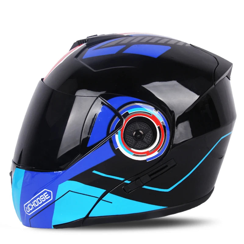 Racing Motobiker Flip-Up Helmet 