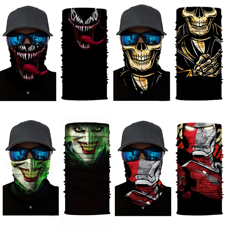 3D Ghost Skull Bandana 