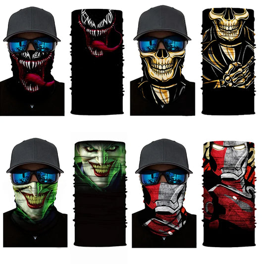 3D Ghost Skull Bandana 