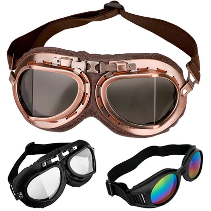 Vintage Aviator Motorcycle Goggles