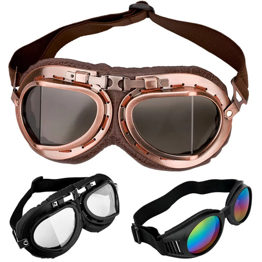 Vintage Aviator Motorcycle Goggles