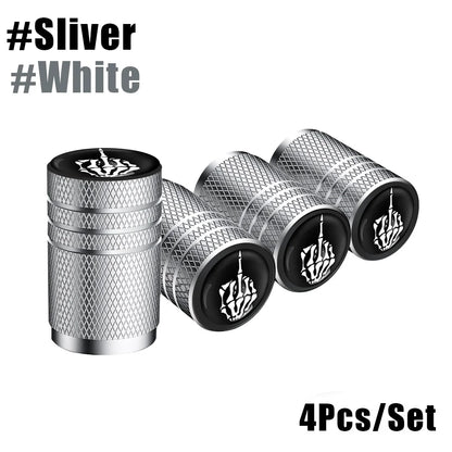 4Pcs/Lot Tire Stem Valve Caps 
