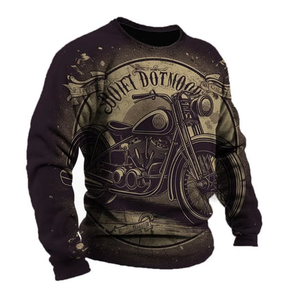 Motorcycle Vintage Long Sleeve Shirt 