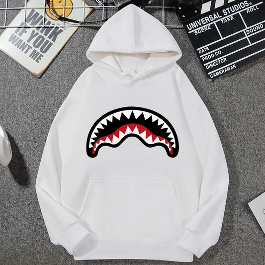 Shark Mouth Hoodie Cotton 