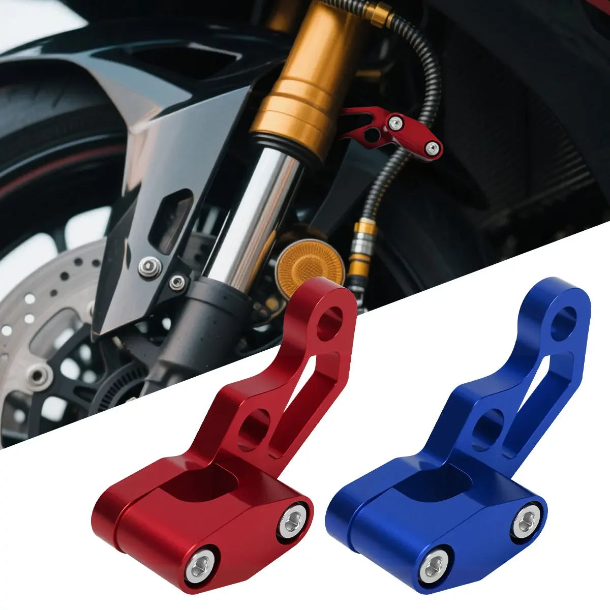 Motorcycle Brake Cable & Oil Pipe Clamp – Universal Aluminum Alloy Clip