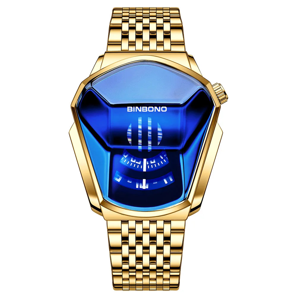 Geometric Shield Luxury Watch