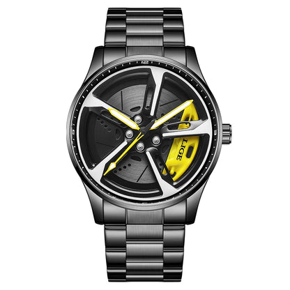 3D Rotating Rim Sport Watch