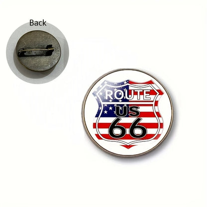ROUTE 66 Brooch Pin – Vintage | Classic Style 
